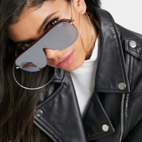 1 left Quay Empire tortoise silver shield sunnie - Picture 2 of 5